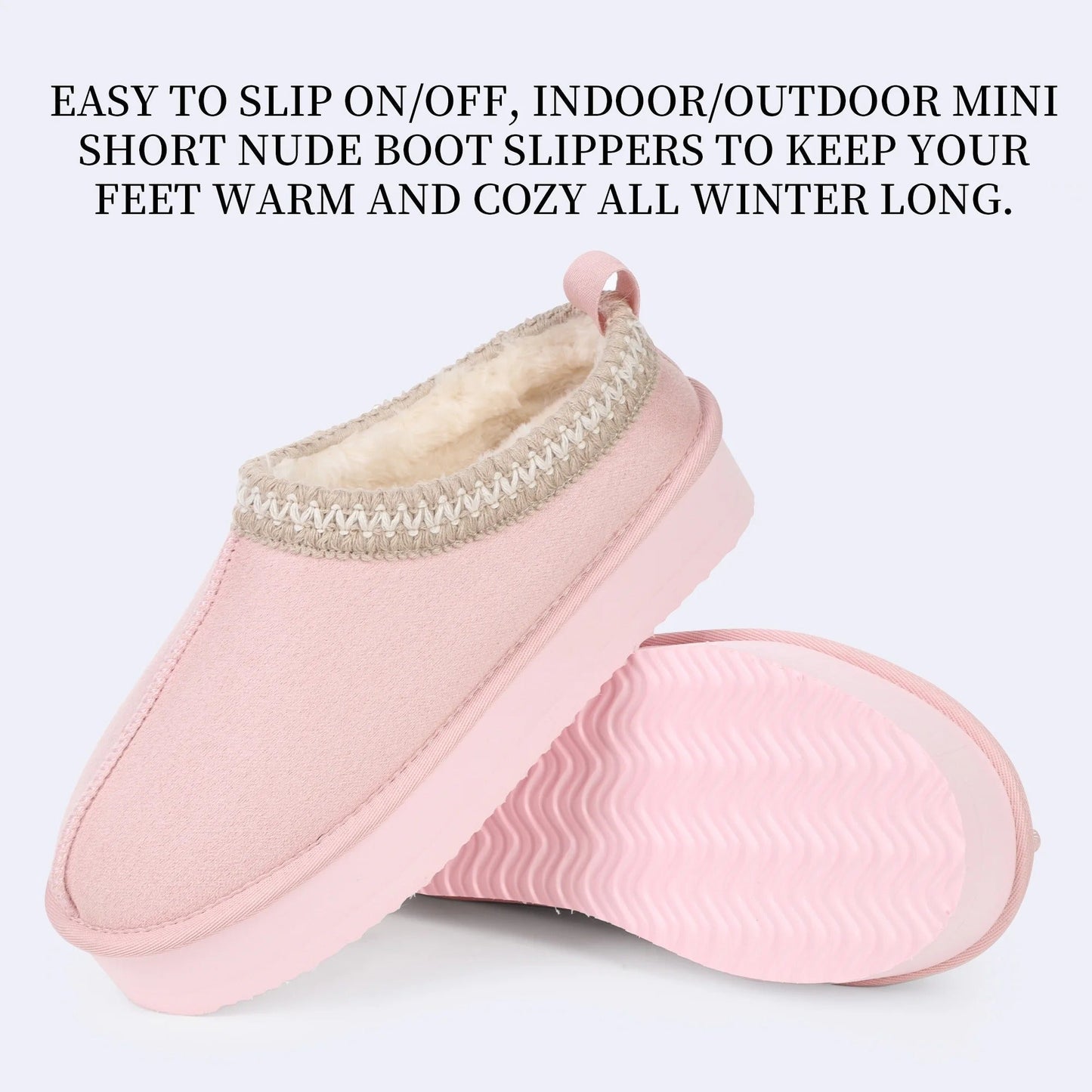 Unisex Soft Slippers Suede Indoor Comfort Anti Slip House Shoes