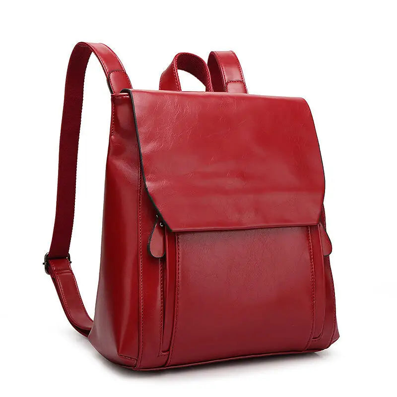 Vexopia β Elegant PU Leather Laptop Backpack with Padded Protection