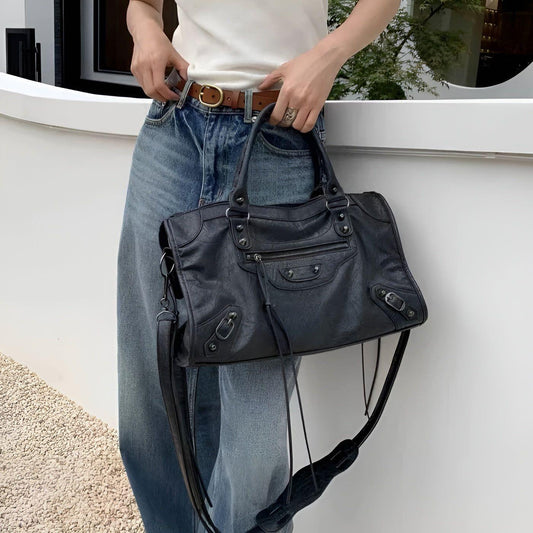 Vexopia - Women’s PU Leather Shoulder Handbag with Large Main Compartment