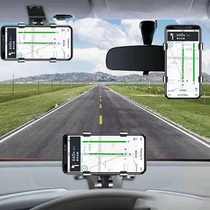 360 Rotating Dashboard Phone Holder Silicone Car Mount