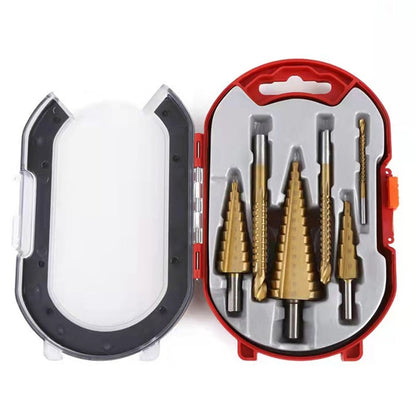 6-Piece Titanium Drill Bit Set – Precision Drilling for Metal, Wood & More