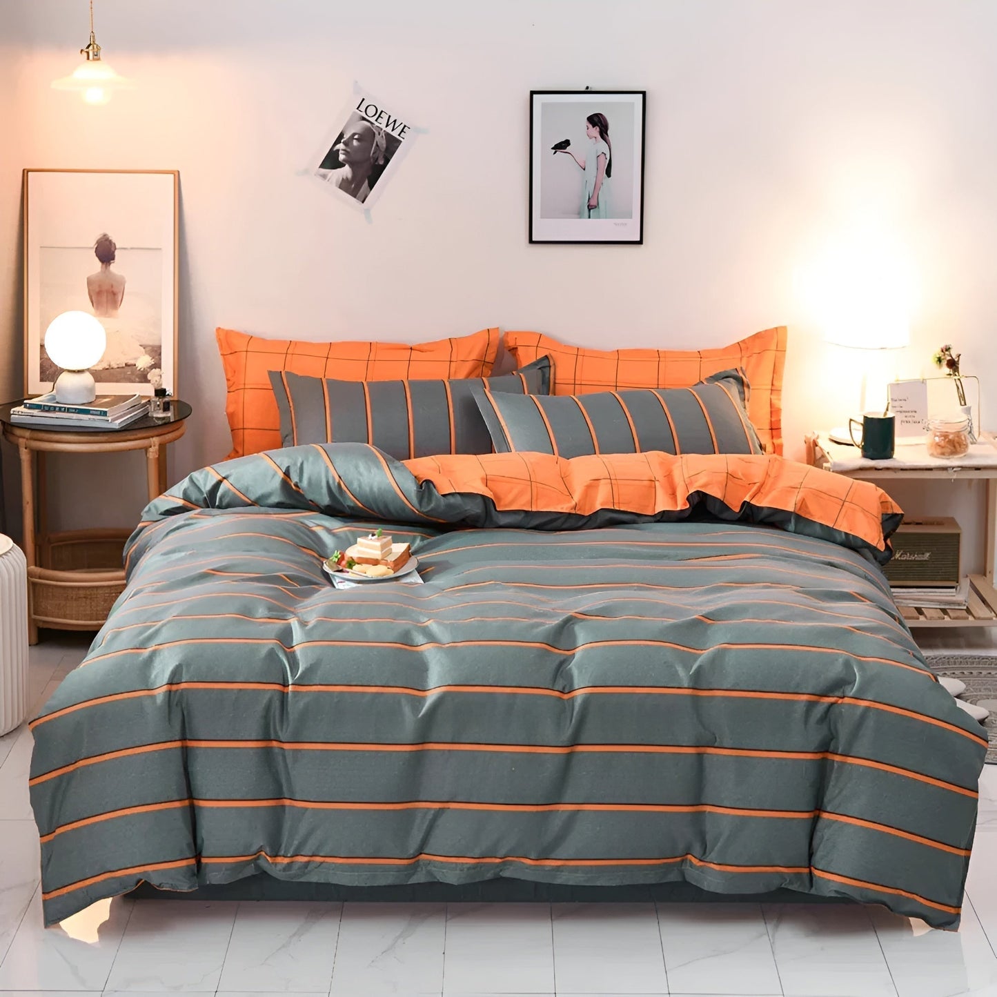 Abstract Bedding Set Soft Breathable Bedroom Comfort