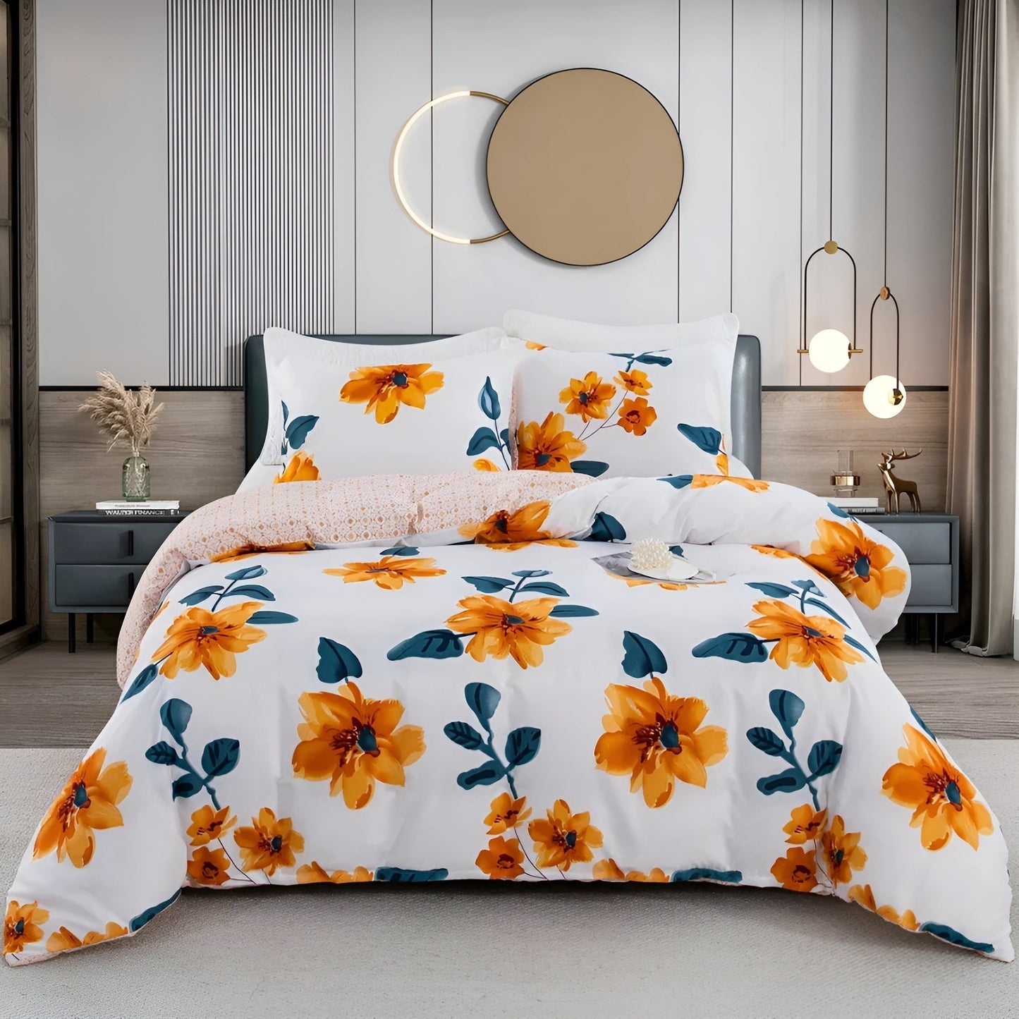Abstract Bedding Set Soft Breathable Bedroom Comfort