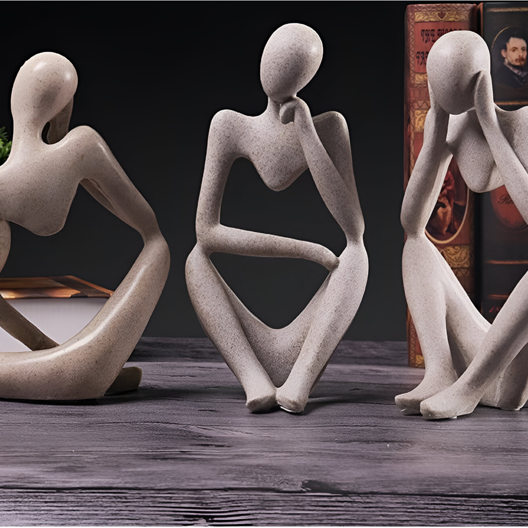 Abstract Thinker Sculpture Modern Resin Decorative Ornament