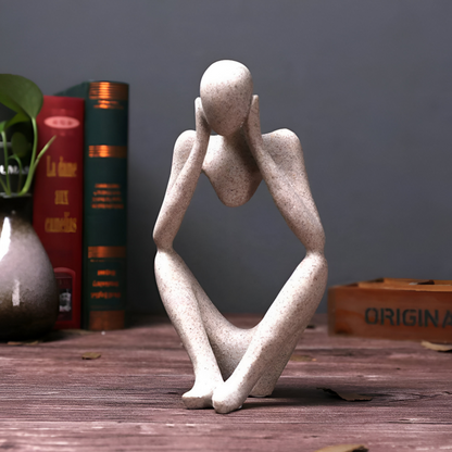 Abstract Thinker Sculpture Modern Resin Decorative Ornament