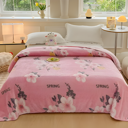 All Season Coral Fleece Throw Blanket Soft Plush Cozy Bed Sofa Blanket
