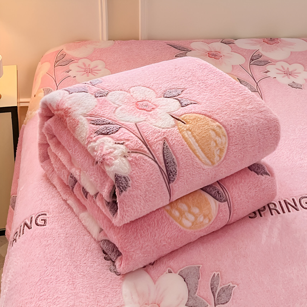 All Season Coral Fleece Throw Blanket Soft Plush Cozy Bed Sofa Blanket