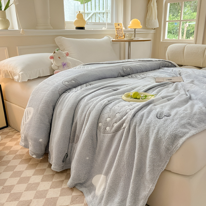 All Season Coral Fleece Throw Blanket Soft Plush Cozy Bed Sofa Blanket