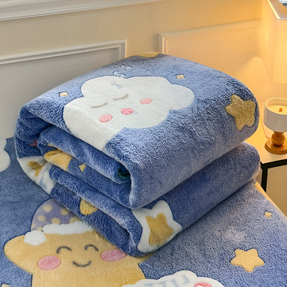 All Season Coral Fleece Throw Blanket Soft Plush Cozy Bed Sofa Blanket