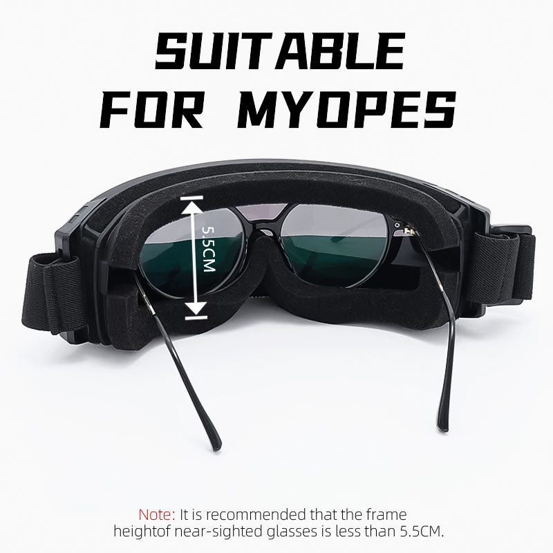 Anti Fog Motorcycle Goggles Over Glasses Riding Eyewear