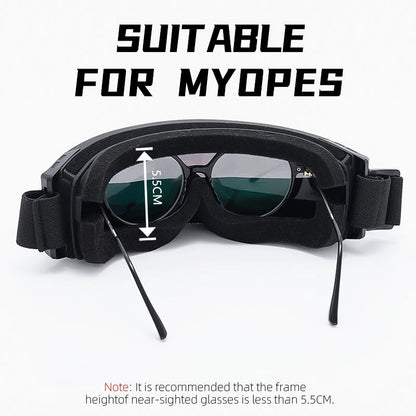 Anti Fog Motorcycle Goggles Over Glasses Riding Eyewear