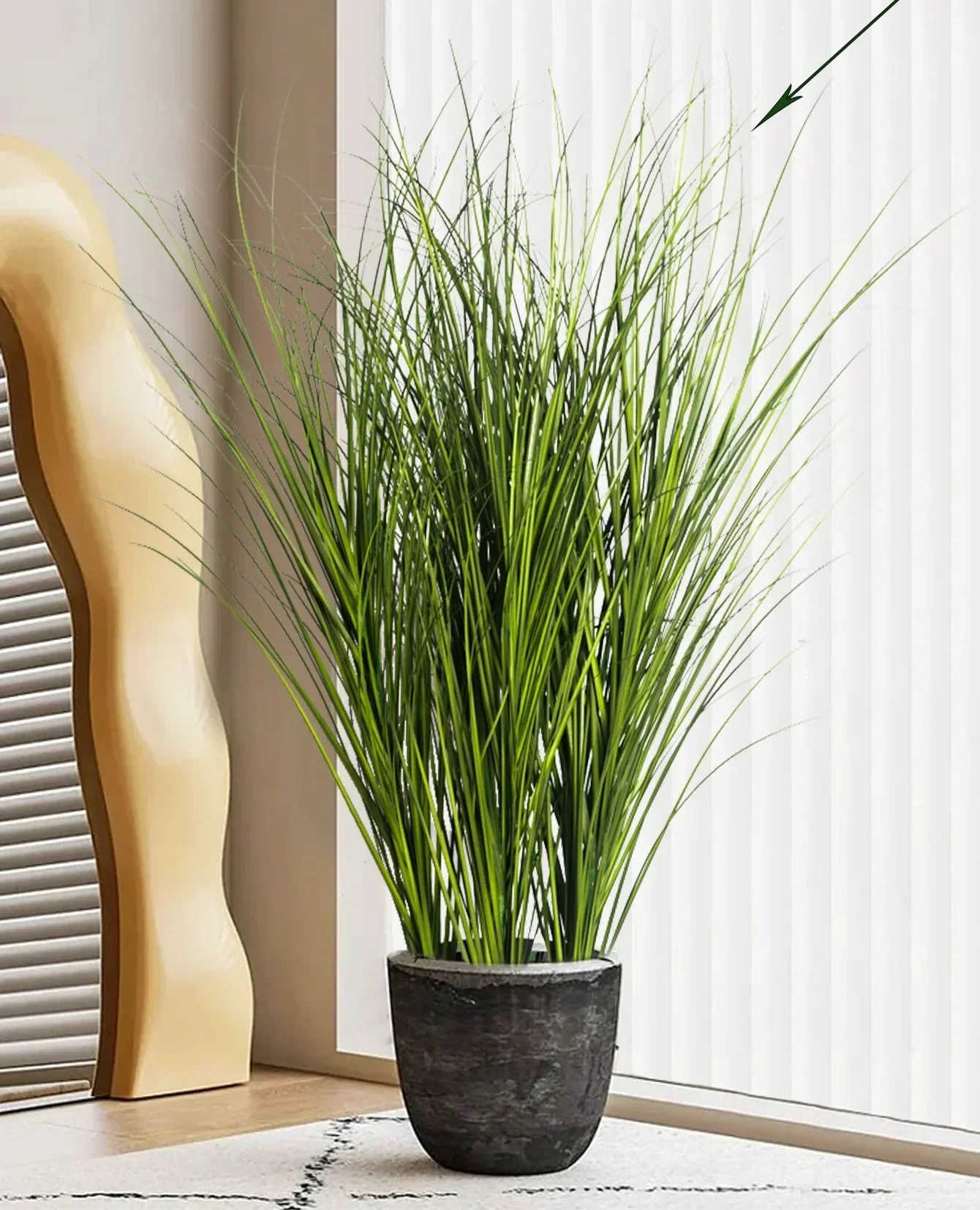 Artificial Reed Grass Plant Large Tropical Decorative Greenery