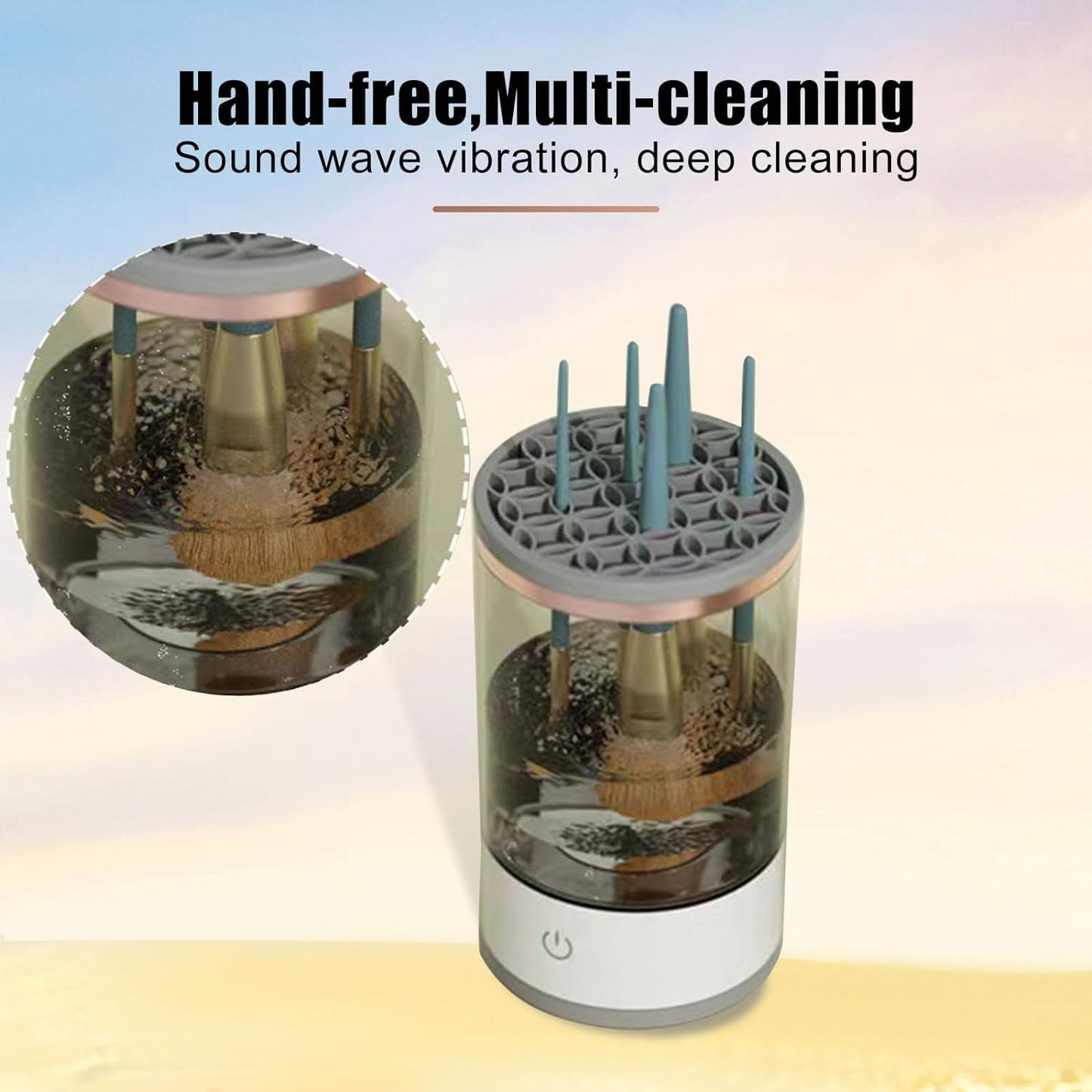 Automatic Makeup Brush Cleaner Electric Rotating Clean Dryer Tool
