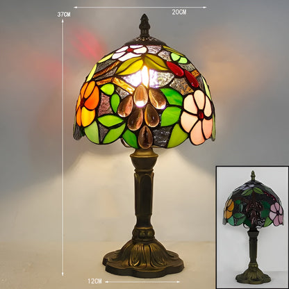 Baroque Tiffany Glass Table Lamp Decorative Desk Lighting