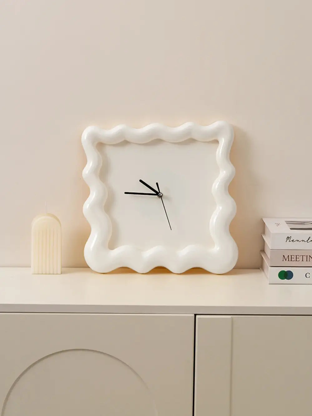 Biscuit Shape Wall Clock Modern Silent Decorative Clock