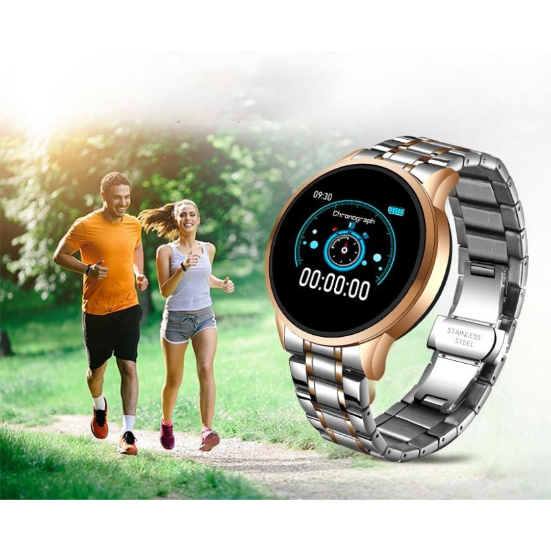 Bluetooth Smartwatch Fitness Tracker with Heart Rate Monitor