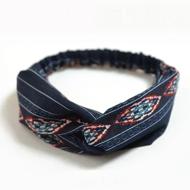 Bohemian Print Headband Vintage Cotton Hair Bandana