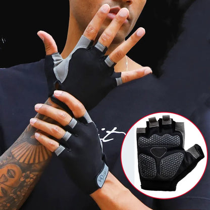 Breathable Anti Slip Cycling Gloves Fitness Training Grip