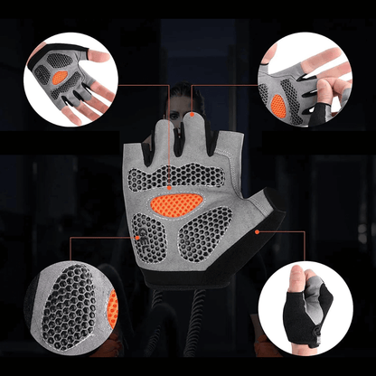 Breathable Anti Slip Cycling Gloves Fitness Training Grip