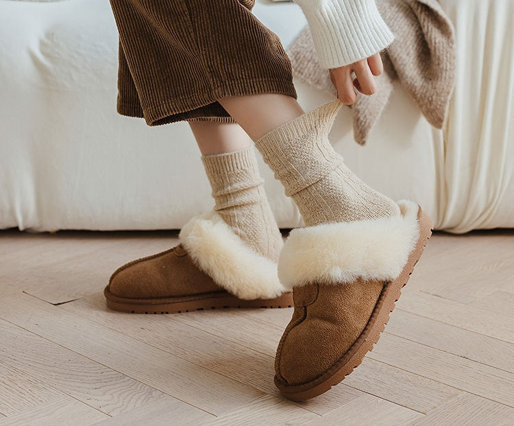Cashmere Wool Winter Socks Soft Thermal Crew Socks for Men and Women