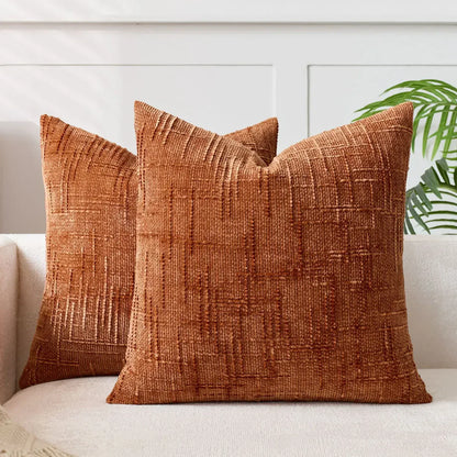 Chenille Cushion Cover Soft Decorative Sofa Pillowcase