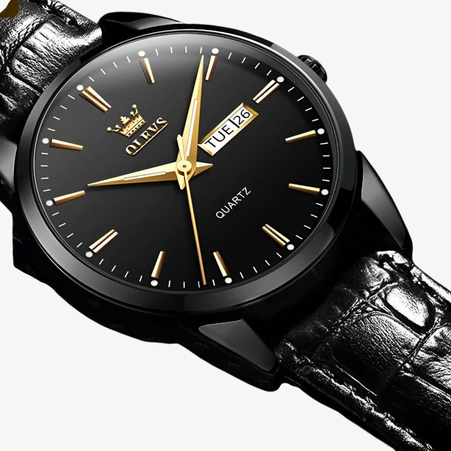 Classic Waterproof Leather Strap Mens Watch