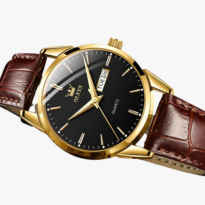 Classic Waterproof Leather Strap Mens Watch