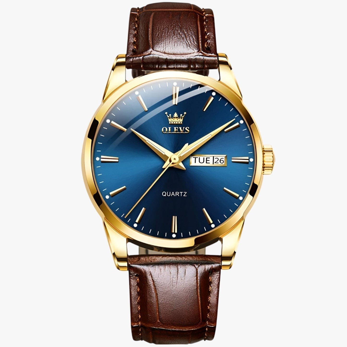 Classic Waterproof Leather Strap Mens Watch