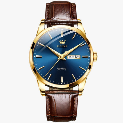 Classic Waterproof Leather Strap Mens Watch