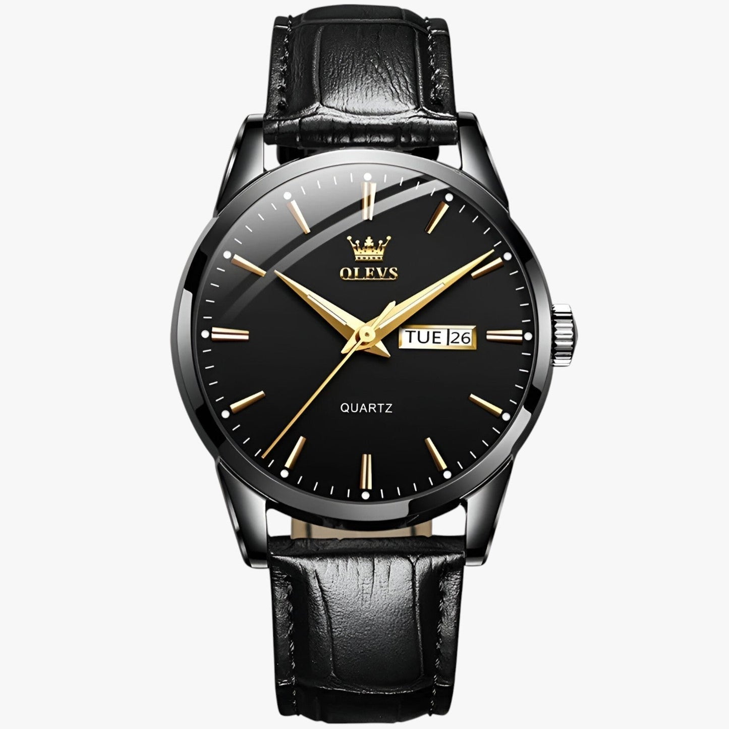 Classic Waterproof Leather Strap Mens Watch