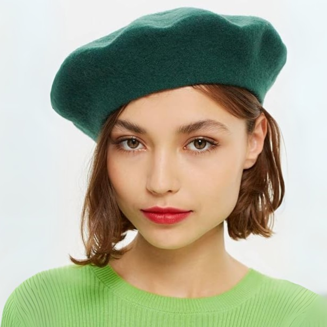 Classic Wool Beret Hat French Style Winter Fashion Cap