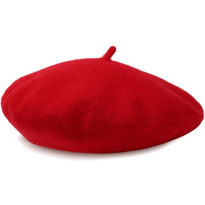 Classic Wool Beret Hat French Style Winter Fashion Cap