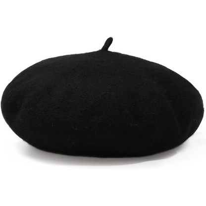 Classic Wool Beret Hat French Style Winter Fashion Cap