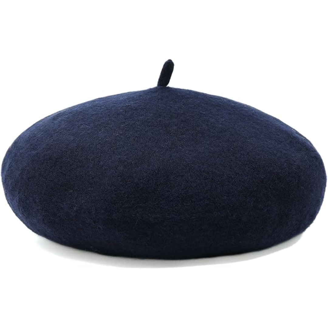 Classic Wool Beret Hat French Style Winter Fashion Cap
