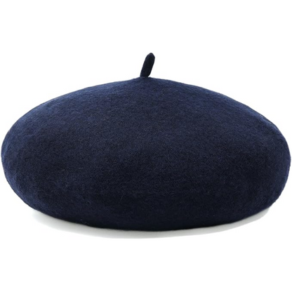 Classic Wool Beret Hat French Style Winter Fashion Cap