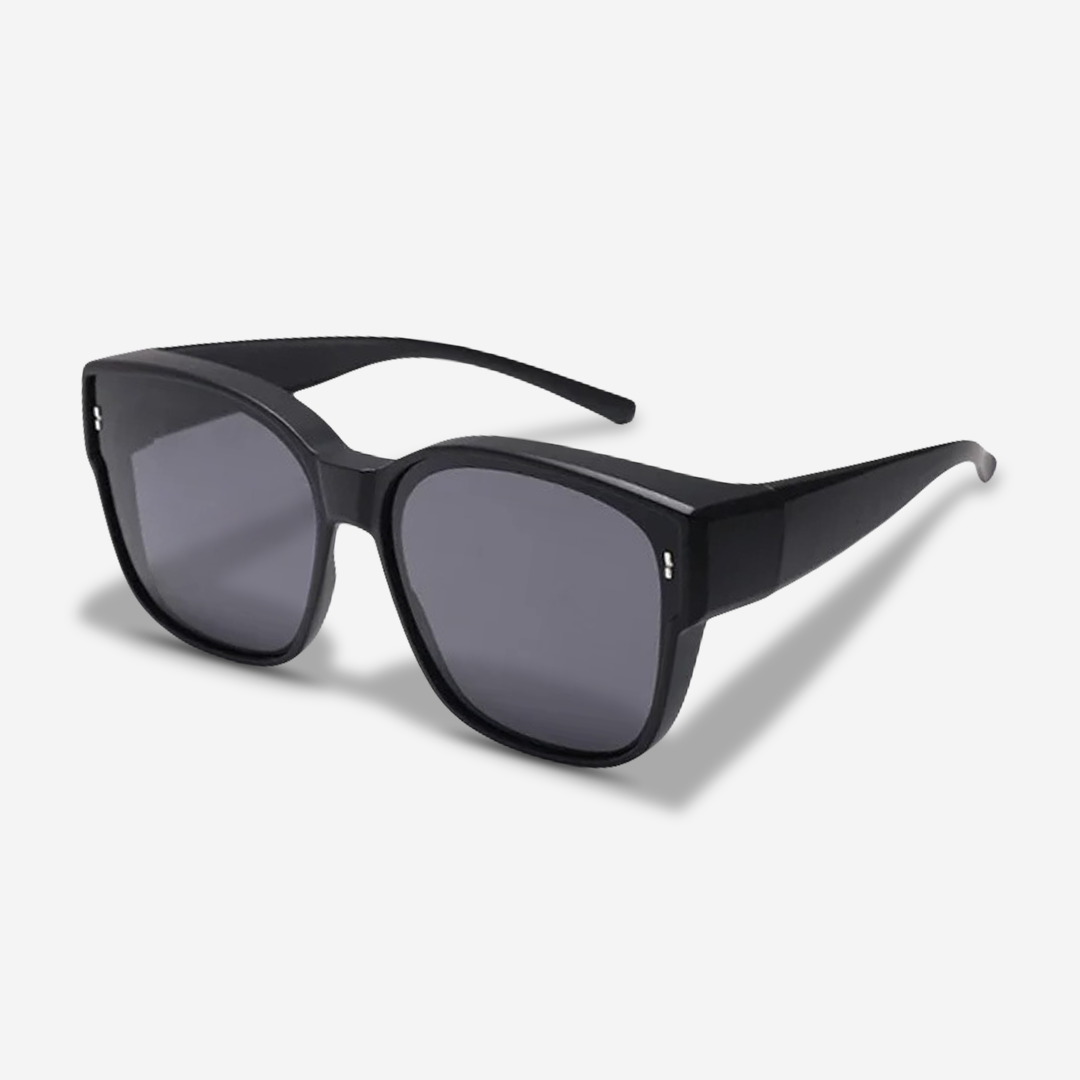 Clip On Sunglasses UV400 Anti Glare Lens Glasses Overlay