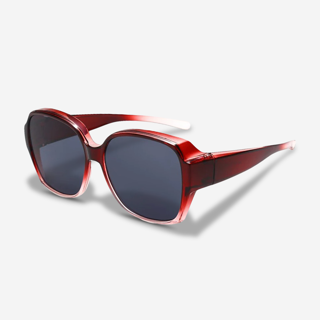 Clip On Sunglasses UV400 Anti Glare Lens Glasses Overlay