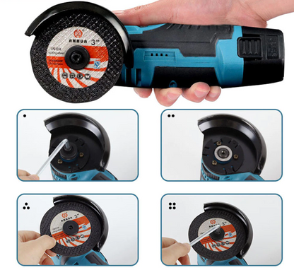 Cordless Angle Grinder 800W Portable Cutting Grinding Tool