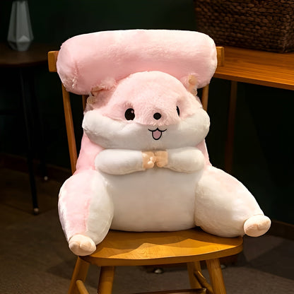 Cute Hamster Lumbar Support Pillow Plush Back Cushion
