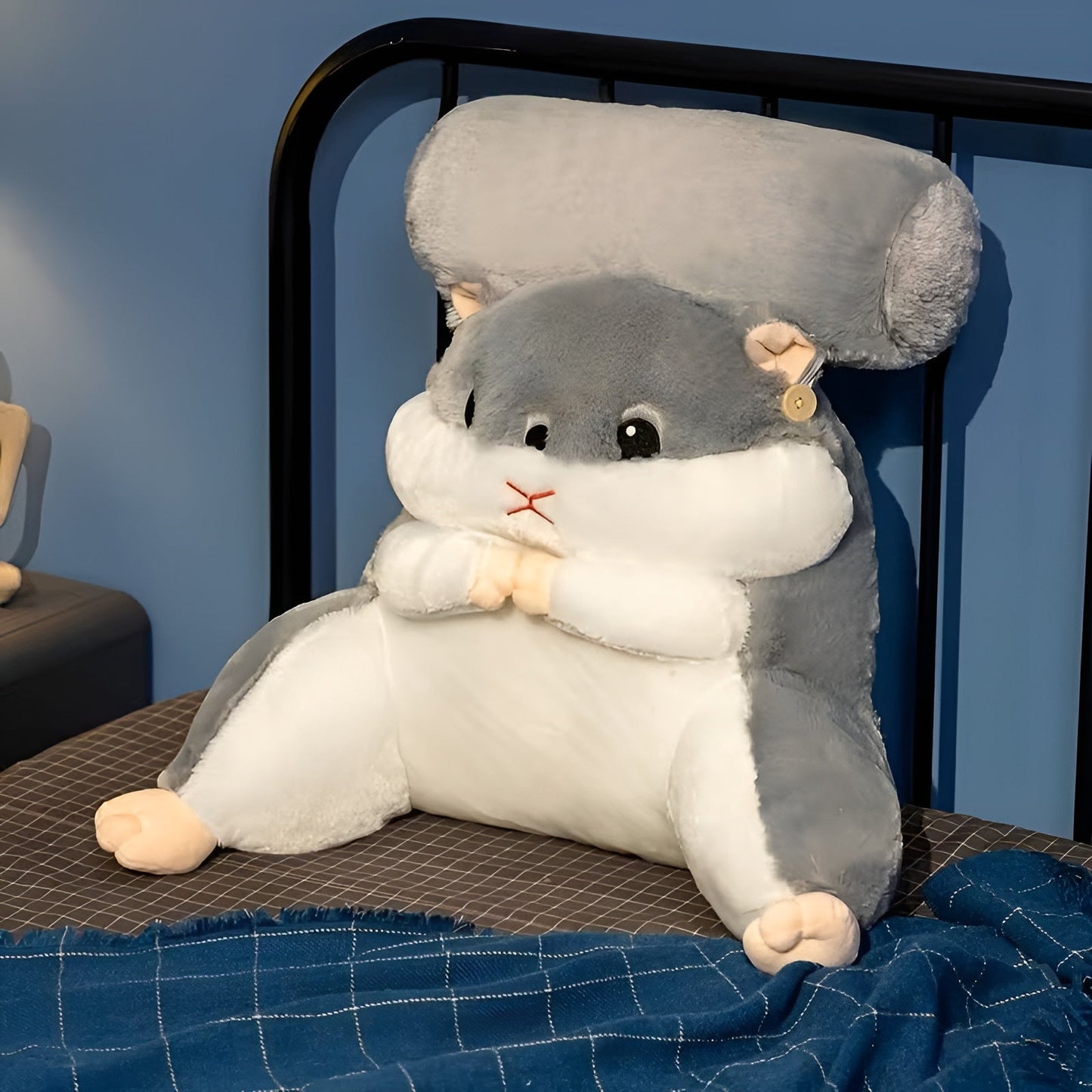 Cute Hamster Lumbar Support Pillow Plush Back Cushion