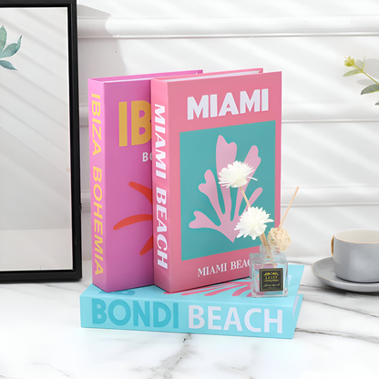 Decorative Faux Book Storage Box Coffee Table Display Accent