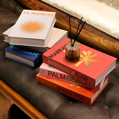 Decorative Faux Book Storage Box Coffee Table Display Accent