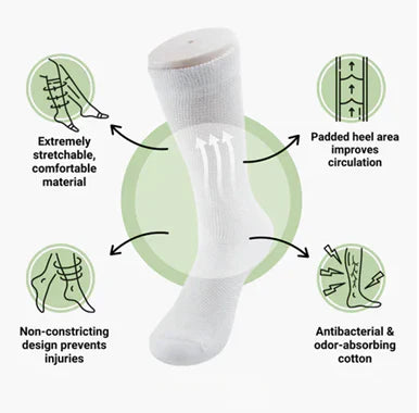 Diabetic Neuropathy Socks Seamless Stretch Breathable Non Binding