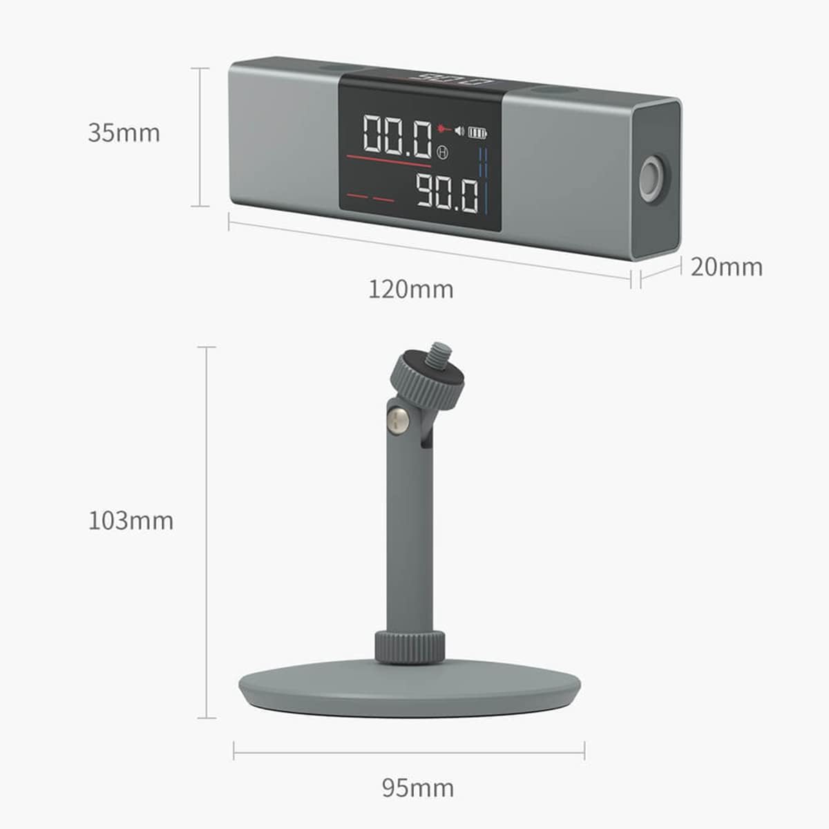 Digital 360° Laser Level Tool Ultra-Precise Alignment Measuring Instrument
