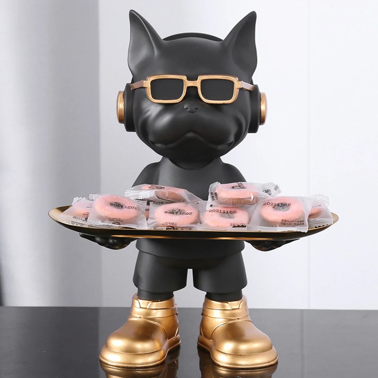 Dog Statue Storage Ornament Decorative Home Figurine Stylish Organizer
