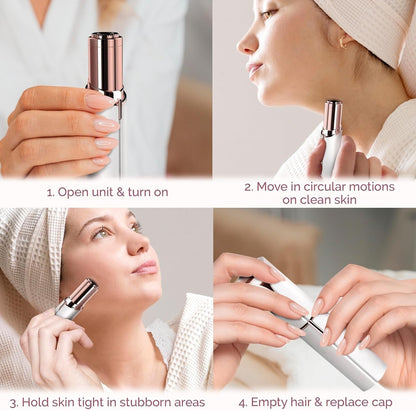 Electric Facial Hair Remover Flawless Dermaplaning Device Women