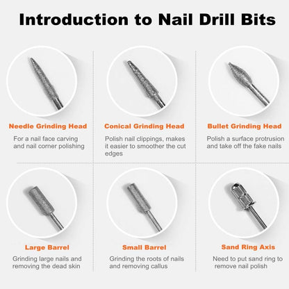 Electric Nail Drill Kit Professional Manicure Pedicure Set