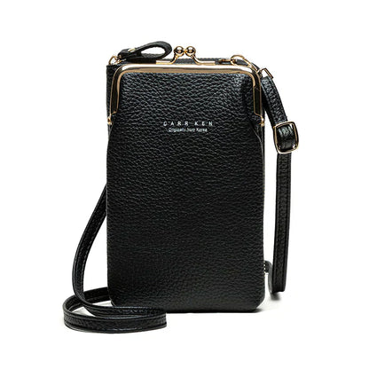 Elegant Crossbody Shoulder Bag Women Crystal Zip Handbag