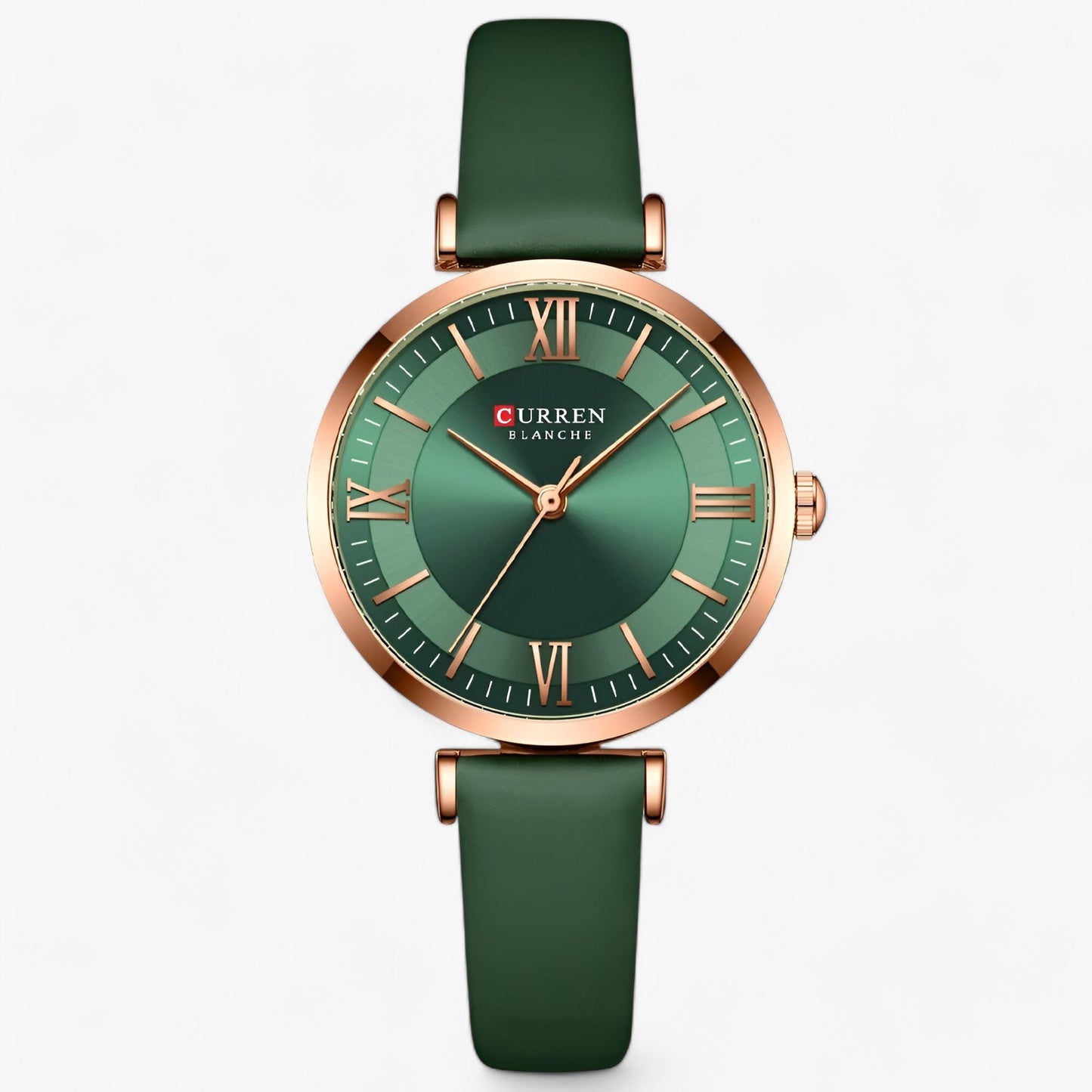 Elegant Womens Quartz Watch Leather Strap Wristwatch