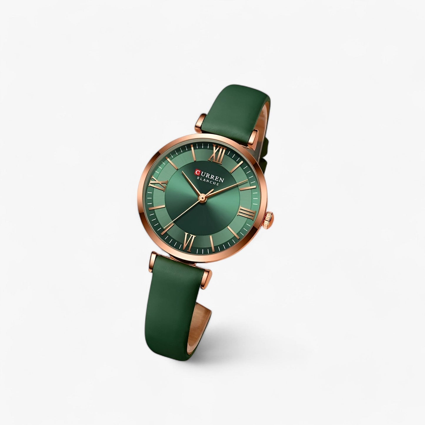 Elegant Womens Quartz Watch Leather Strap Wristwatch